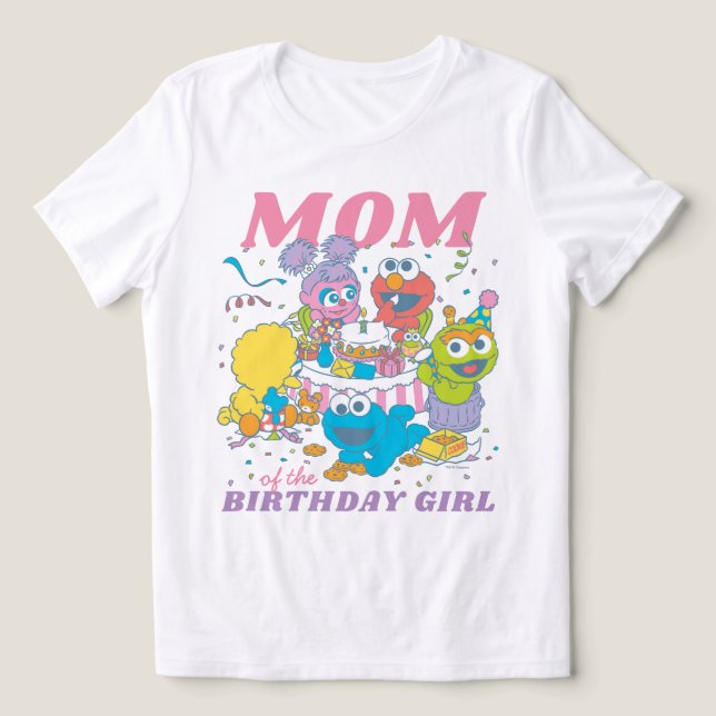 Sesame Street | Baby Första födelsedagen - Mamma T Shirt (Design Framsida)