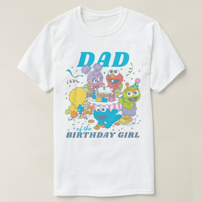 Sesame Street | Baby's Första Födelsedag - Pappa T Shirt (Design framsida)