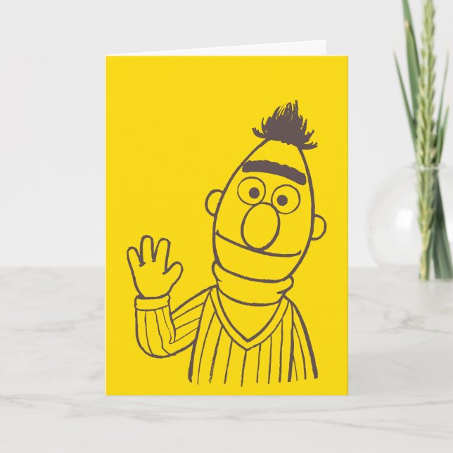 Sesame Street | Bert Bright Kort (Framsida)