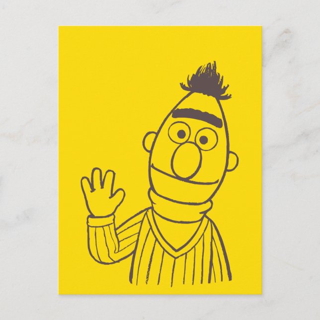 Sesame Street | Bert Bright Vykort (Framsida)