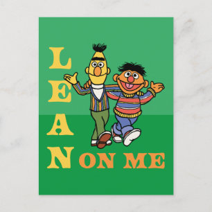 Sesame Street Bert & Ernie Lean on Me Vykort