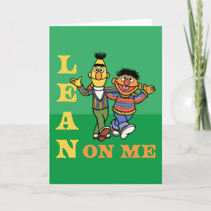 Sesame Street   Bert & Ernie Lean på mig Helgkort