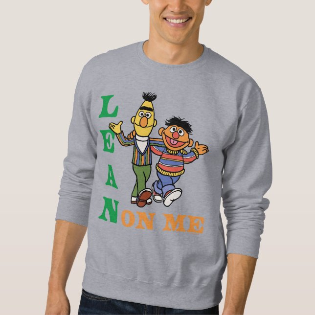 Sesame Street | Bert & Ernie Lean på mig Lång Ärmad Tröja (Framsida)