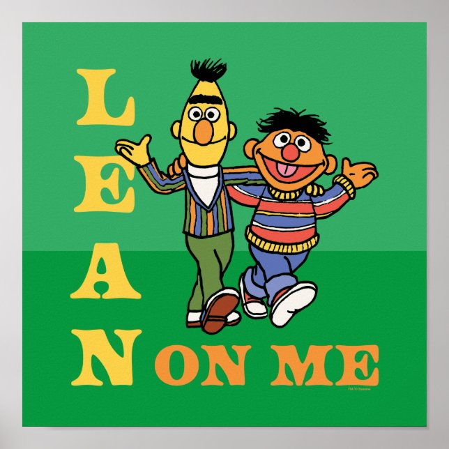 Sesame Street | Bert & Ernie Lean på mig Poster (Framsidan)