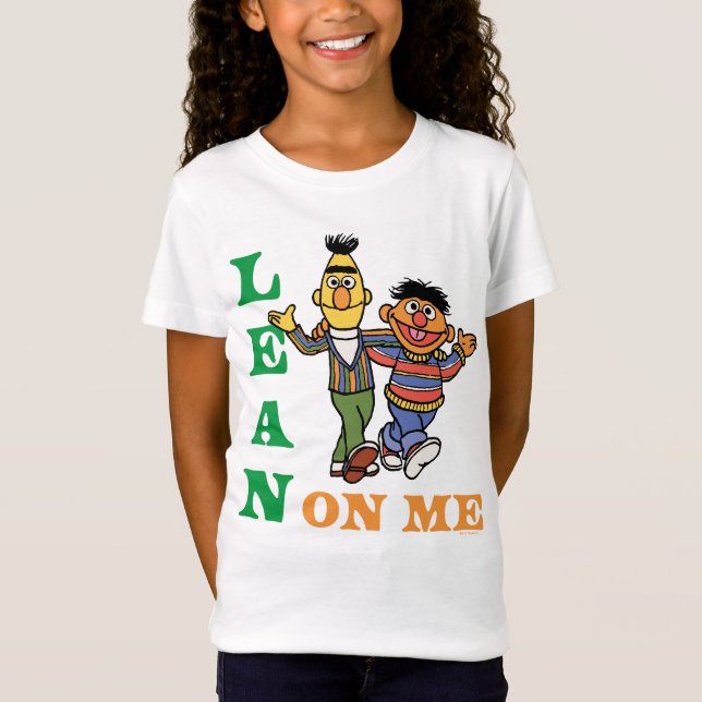 Sesame Street | Bert & Ernie Lean på mig T Shirt (Framsida)