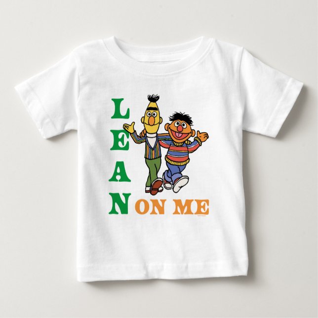 Sesame Street | Bert & Ernie Lean på mig T Shirt (Framsida)