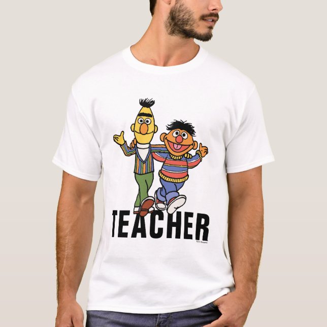 Sesame Street | Bert & Ernie Teacher T Shirt (Framsida)