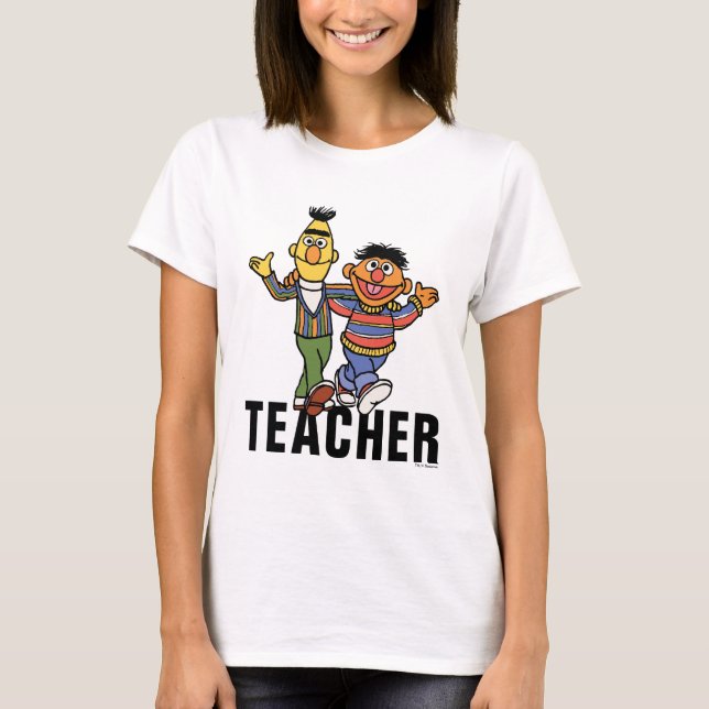 Sesame Street | Bert & Ernie Teacher T Shirt (Framsida)
