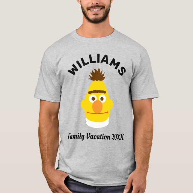 Sesame Street | Bert Family Vacation T Shirt (Framsida)