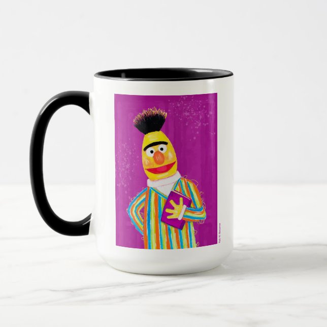 Sesame Street | Bert Holding Bok Mugg (Vänster)