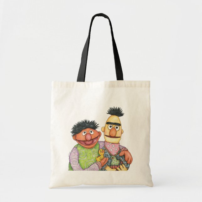 Sesame Street Bert och Ernie Watercolor Tygkasse (Framsidan)