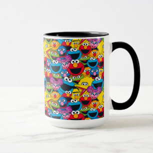 Sesame Street besättning mönster Mugg