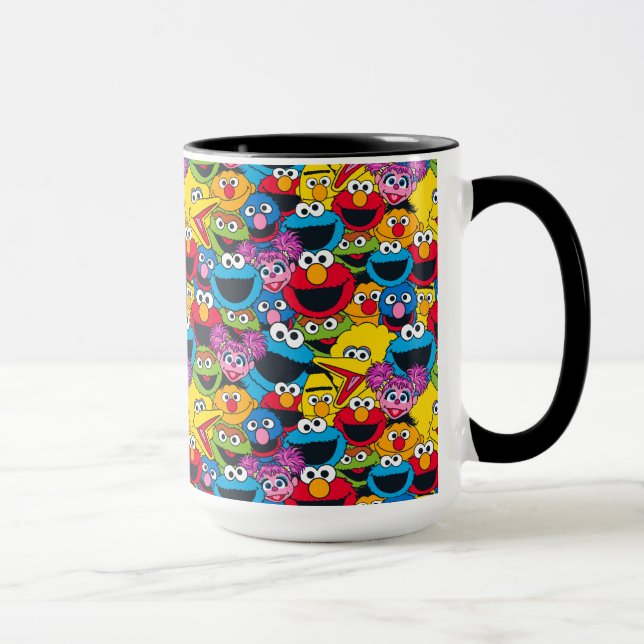 Sesame Street besättning mönster Mugg (Höger)