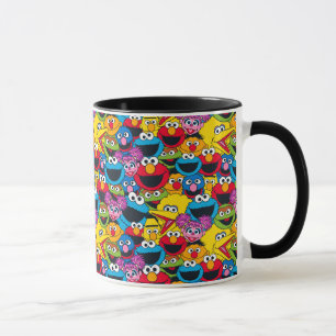 Sesame Street Besättning Mönster Mugg