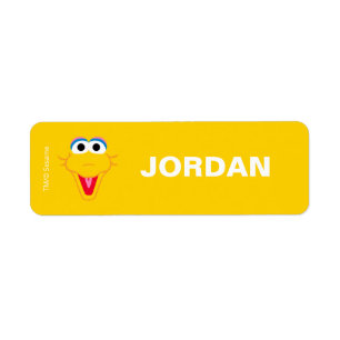 Sesame Street Big Bird - Etiketter för skolstarten Returadress Etikett