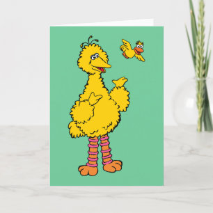 Sesame Street Big Bird & Little Bird Helgkort