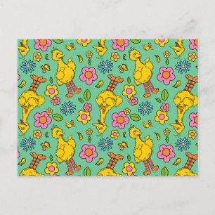 Sesame Street Big Bird & Little Bird Mönster Vykort