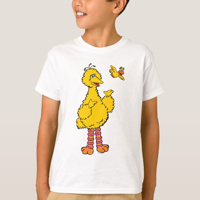 Sesame Street | Big Bird & Little Bird T Shirt (Framsida)