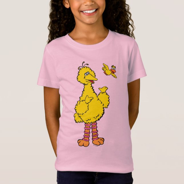 Sesame Street | Big Bird & Little Bird T Shirt (Framsida)