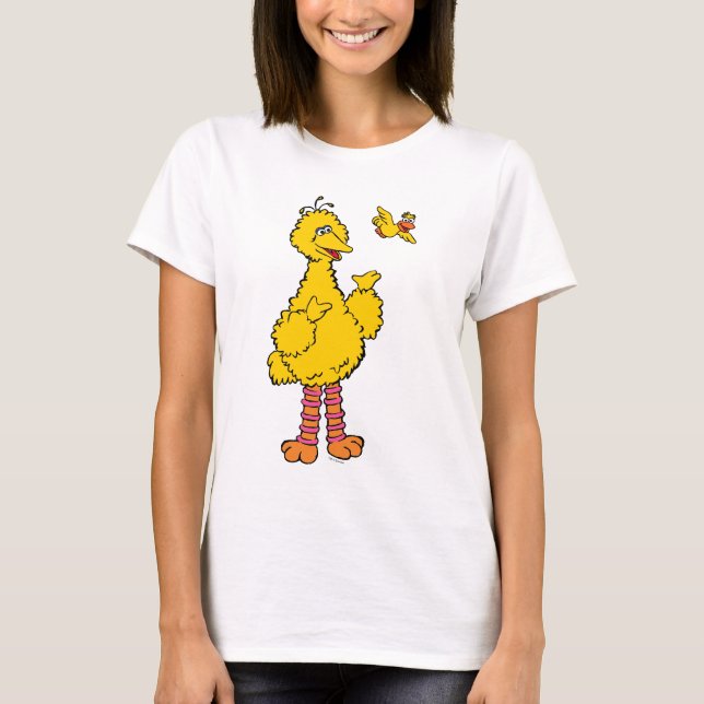 Sesame Street | Big Bird & Little Bird T Shirt (Framsida)