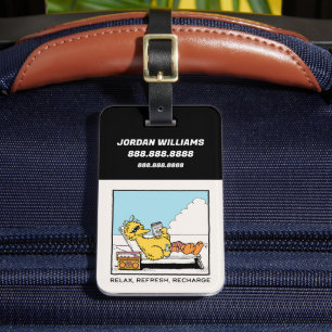 Sesame Street Big Bird Slappna av Lägg till di Bagagebricka