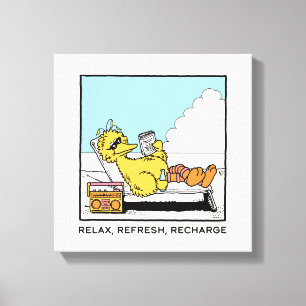 Sesame Street Big Bird - slappna av - Uppdatera Canvastryck