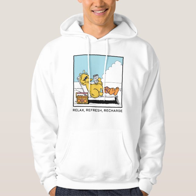 Sesame Street | Big Bird - slappna av - Uppdatera  Hoodie (Framsida)
