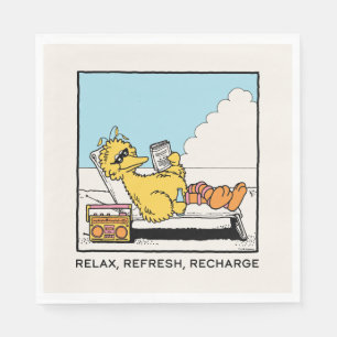 Sesame Street   Big Bird - slappna av - Uppdatera  Pappersservett