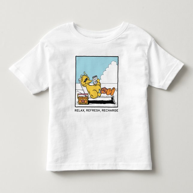 Sesame Street | Big Bird - slappna av - Uppdatera  T Shirt (Framsida)