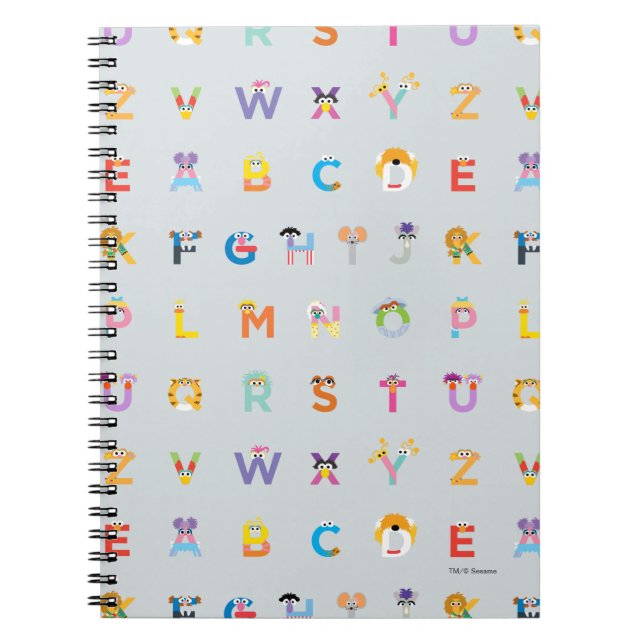 Sesame Street | Brev i Alfabet Anteckningsbok (Framsidan)