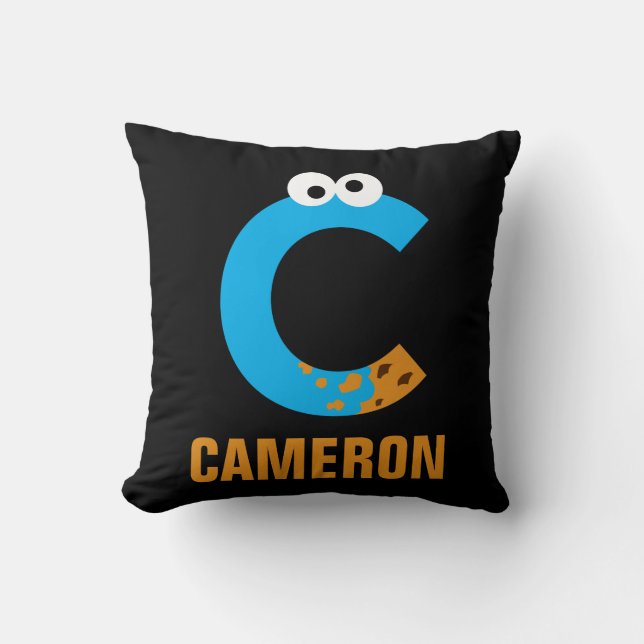 Sesame Street | C är för Cookie Monster Kudde (Framsida)