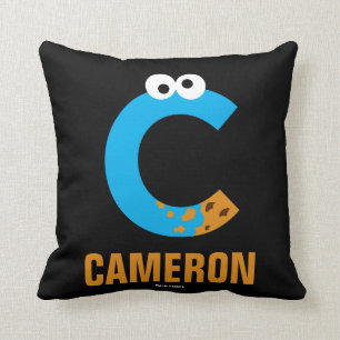 Sesame Street C är för Cookie Monster Kudde