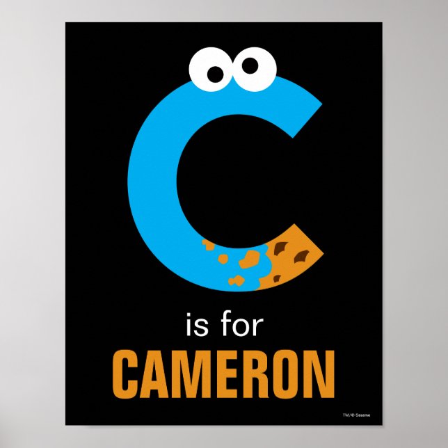 Sesame Street | C är för Cookie Monster Poster (Framsidan)