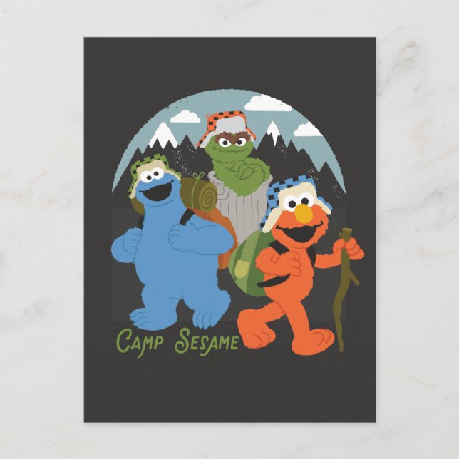 Sesame Street Camp EST. 1969 Vykort (Framsida)