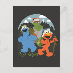 Sesame Street Camp EST. 1969 Vykort