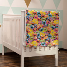 Sesame Street Character Ansikte Mönster