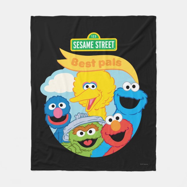 Sesame Street Character Art Fleecefilt (Framsidan)