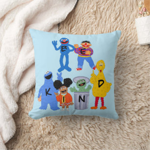 Sesame Street Characters Blankett - teckenspråk Kudde