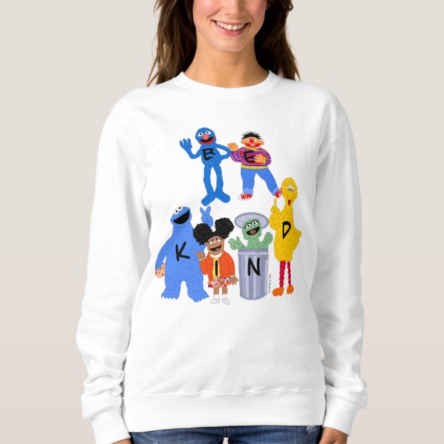 Sesame Street Characters | Blankett - teckenspråk T Shirt (Framsida)
