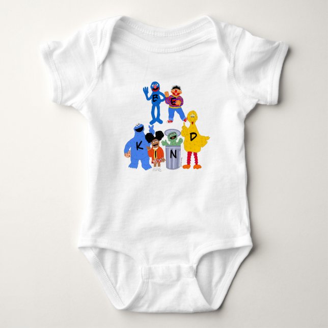 Sesame Street Characters | Blankett - teckenspråk T Shirt (Framsida)