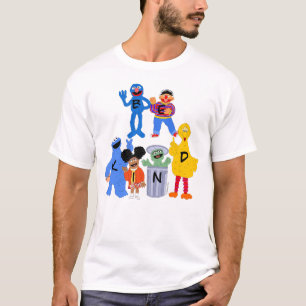 Sesame Street Characters Blankett - teckenspråk T Shirt