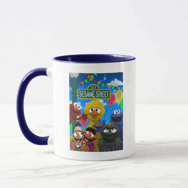 Sesame Street Characters | Party Scene Mugg (Vänster)