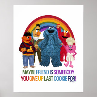 Sesame Street Characters | Vänstercitat Poster