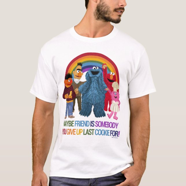 Sesame Street Characters | Vänstercitat T Shirt (Framsida)