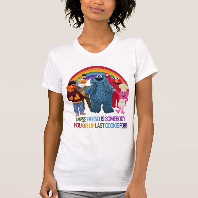 Sesame Street Characters | Vänstercitat T Shirt (Framsida)