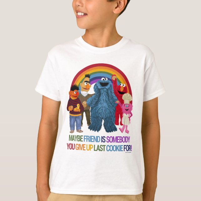 Sesame Street Characters | Vänstercitat T Shirt (Framsida)