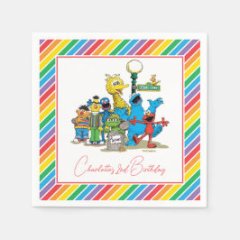 Sesame Street Colorful Rainbow Birthday Pappersservett
