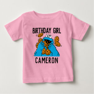 Sesame Street Cookie Monster 1:a födelsedagen T Shirt