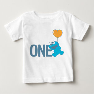 Sesame Street   Cookie Monster 1:a födelsedagen T Shirt