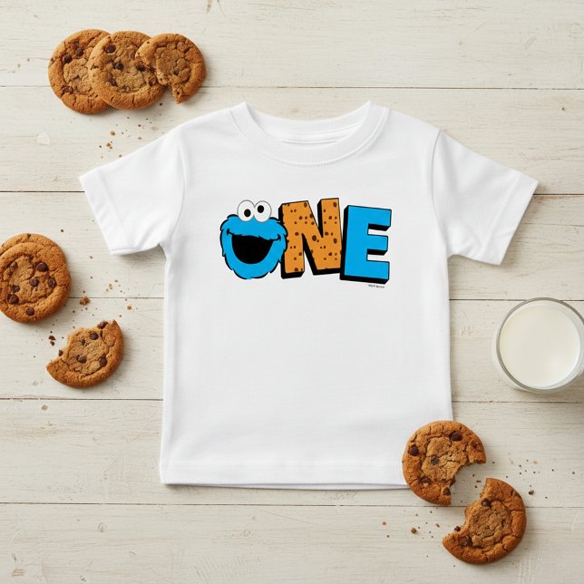 Sesame Street | Cookie Monster 1:a födelsedagen T Shirt (Skapare uppladdad)